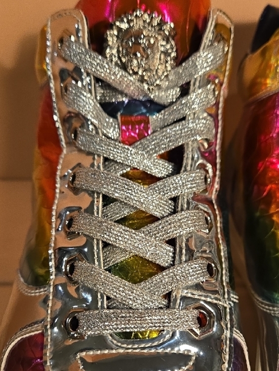 F-I2384 Multi Color Lace up High top Sneaker Encore by Fiesso main image 9